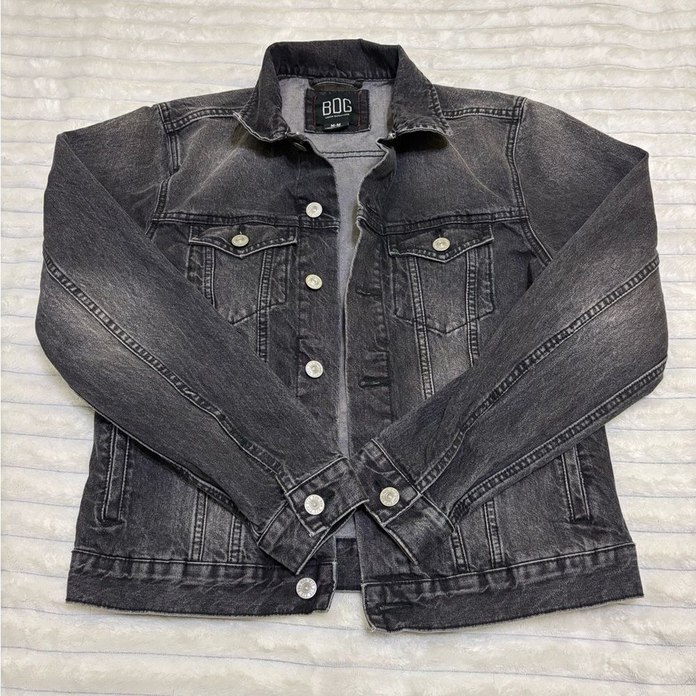 BDG Urban Outfitters black denim trucker jean jacket men’s M relaxed